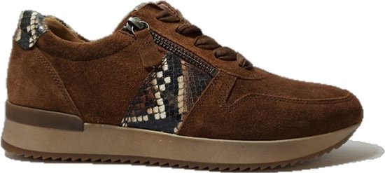 Gabor Sneaker 73.420.18 Bruin Print Suède