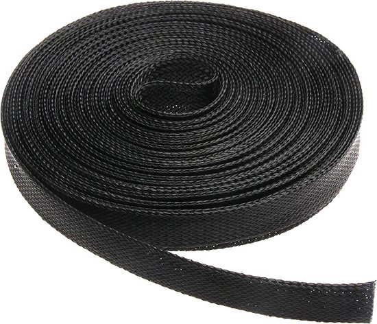 Foto: 10mm kabelhoes 10 meter kabelsok kabelmantel kabelkous kabelsleeve kabel organiser