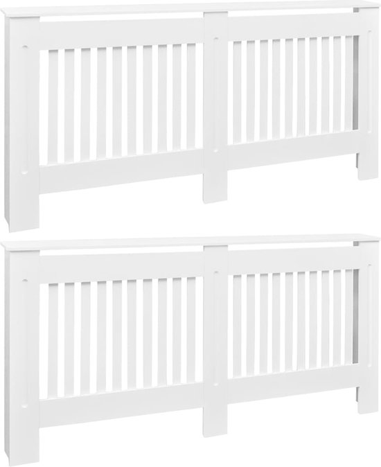Radiatoromkasting radiatorombouw MDF wit 172x19x82 cm | premiumXL