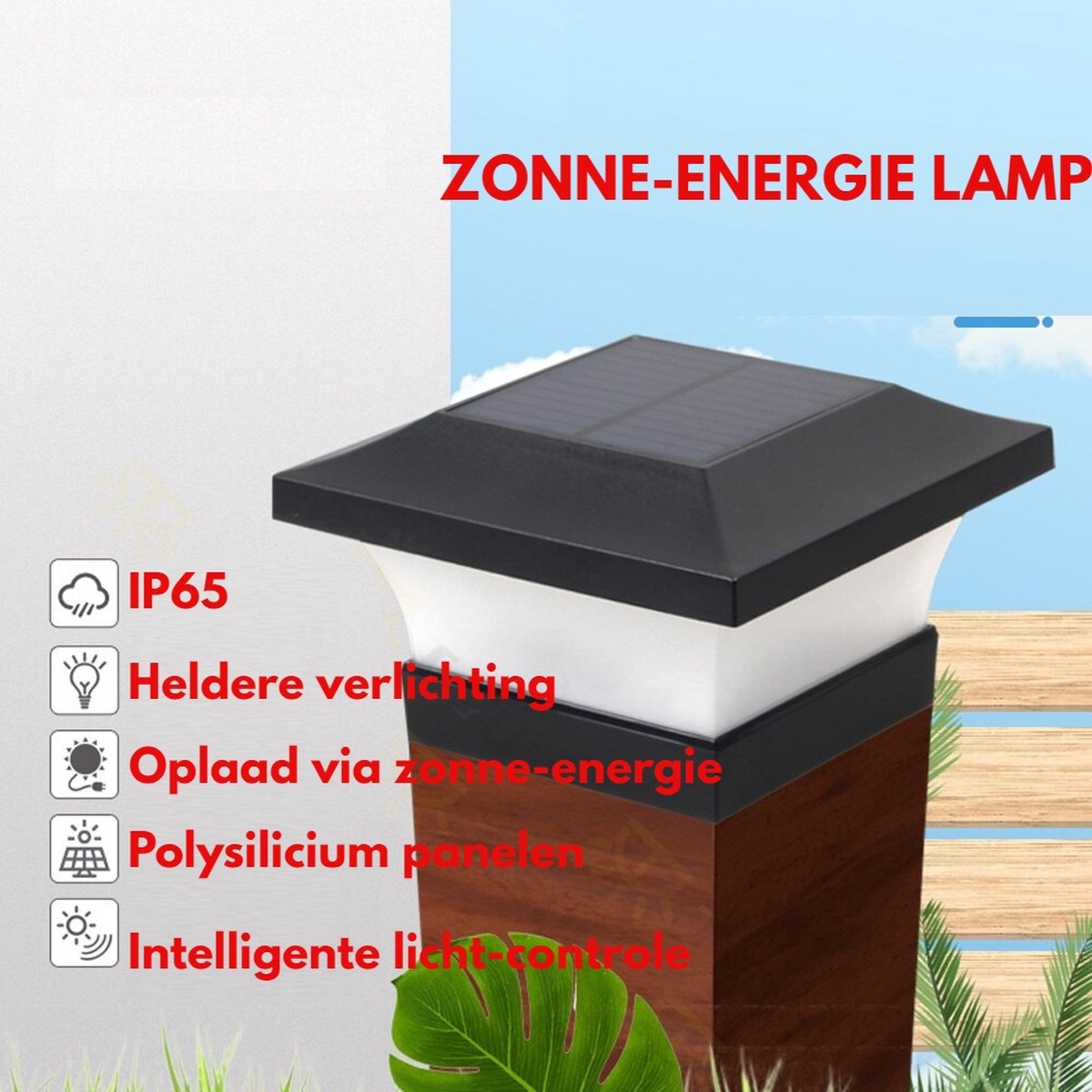 Hekwerk Solar Lampen Buitengebruik - Waterdichte Tuinlamp