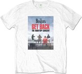 The Beatles - Rooftop Concert Heren T-shirt - L - Wit