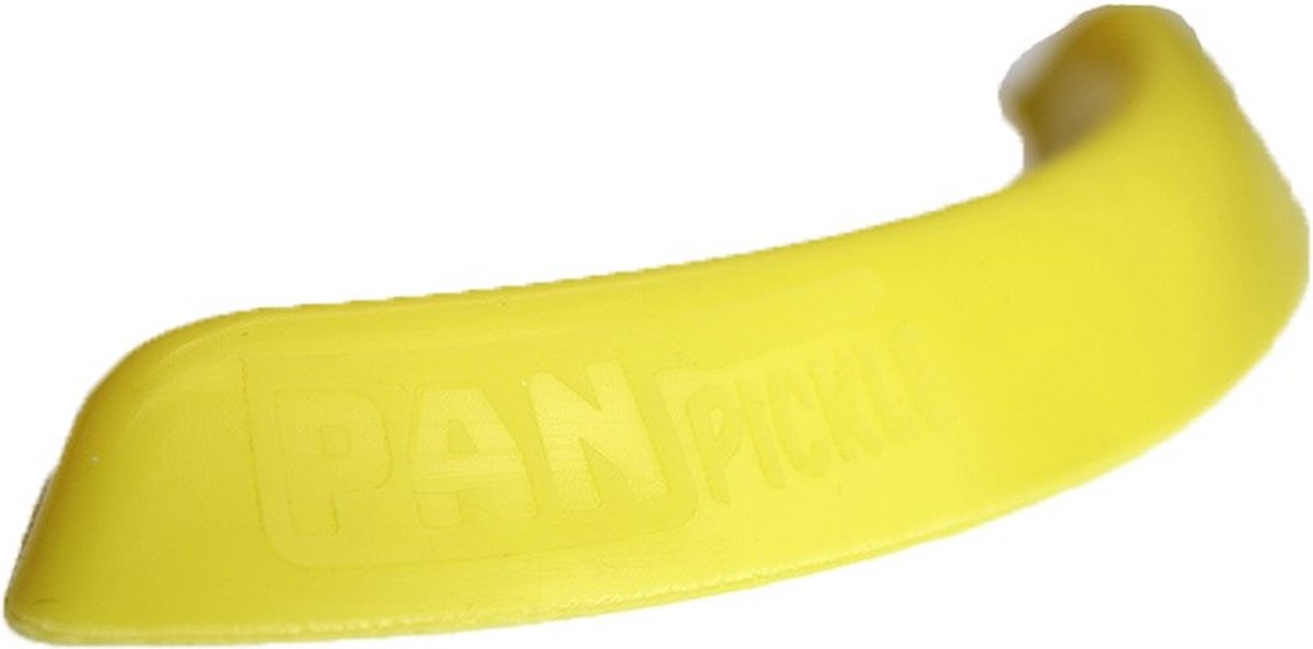 Iris Pan Pickles (voor inductiekookplaat) - pan bumper - siliconen - kookhulp - Geel - 17x3x1,5 cm (LxBxH)