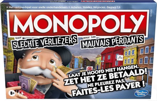 Kritiek Vergoeding hotel Monopoly Slechte Verliezers - Belgische Editie | Games | bol.com