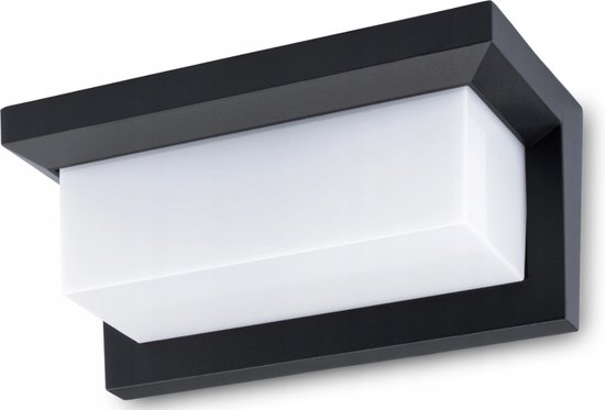 Applique d'extérieur LVT - aluminium noir anthracite - plastique blanc mat - ip44 - 2xE27