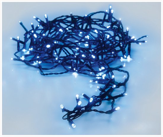 2x stuks kerstverlichting/feestverlichting 120 blauwe Led lampjes -... | bol.com