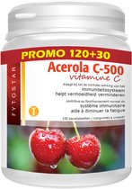 Fytostar Acerola C 500 - Vitaminen - Voor weerstand - Vitamine C - 150 kauwtabletten