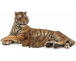 Speelfiguur - Wild dier - Tijgerin - Met jongen