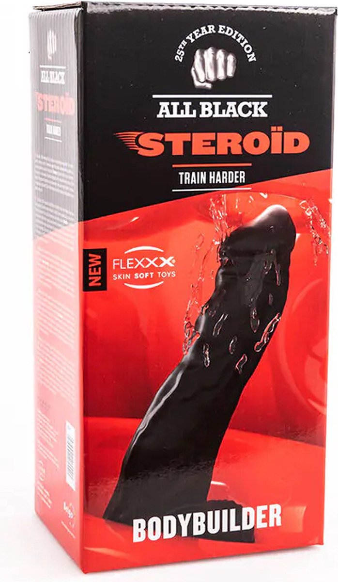 Gode XXL BULL Noir 25 Cm X 6.7 Cm - Sextoy Réaliste Animhole - Neuf - Matière Vinyle - Unisexe