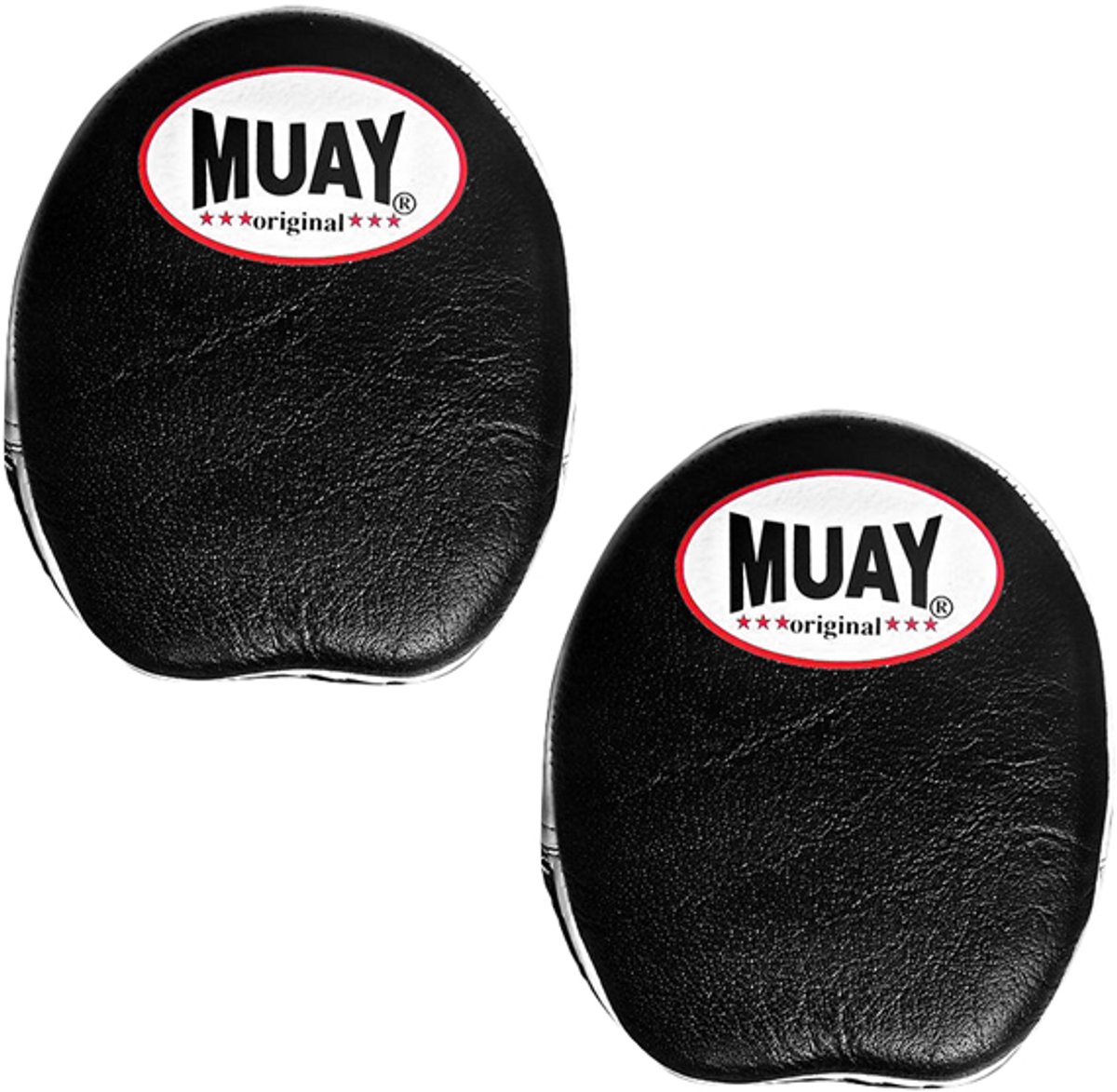 Muay Speed Focus Mitt - Leer - Zwart Wit - Per stuk