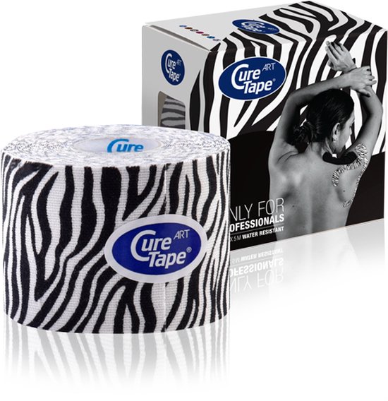 CureTape® Art Zebra Kinesiotape Unieke drukprocedé 5cm x 5m