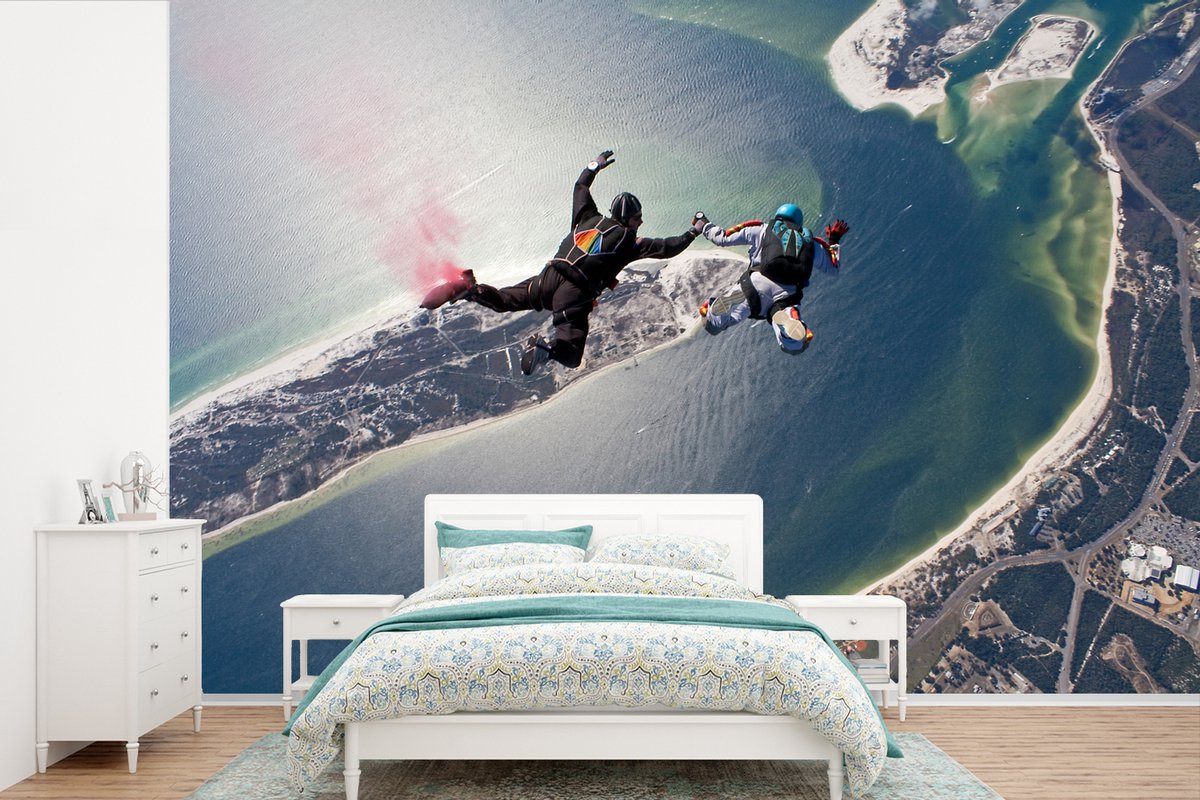 Behang - Fotobehang Skydiven in Florida - Breedte 390 cm x hoogte 260 cm - Nr1Wallpaper