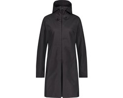 agu SEQ Regenjas Dames Waterdicht - Zwart - Waterkolom 5.000 mm - Om te ritsen tot poncho - Ventilatiepaneel op de rug