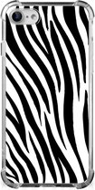 Hoesje iPhone SE 2022/2020 | iPhone 8/7 GSM Hoesje met doorzichtige rand Zebra