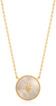 Hidden Gem Moher of Pearl Emblem necklace N022-02G