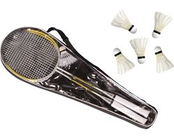 Summer Play Badminton set - 2 rackets - 6x shuttles - opbergtas - volwassenen