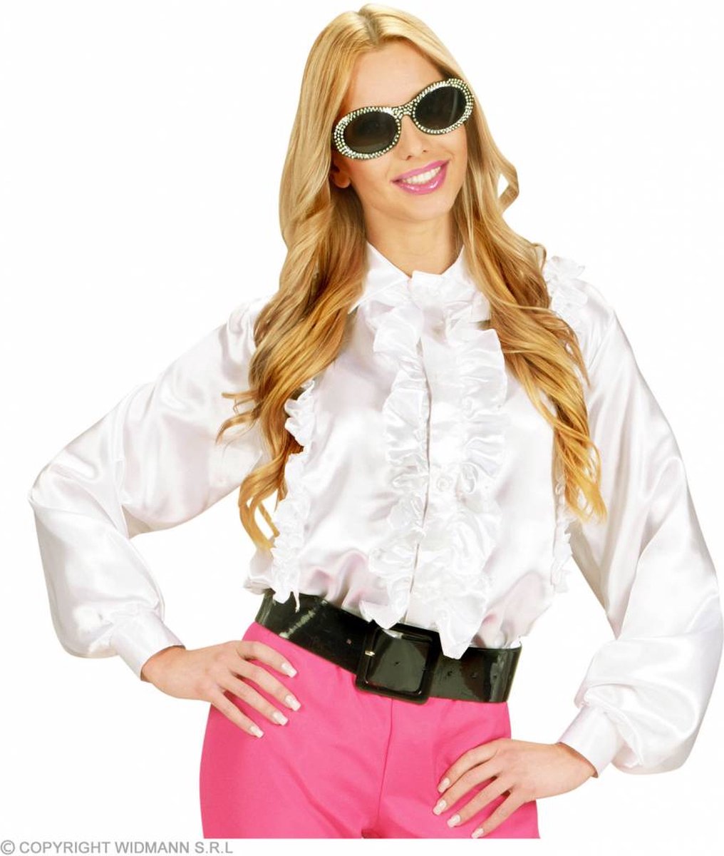 Witte blouse met franjes voor vrouwen - Volwassenen kostuums | bol.com