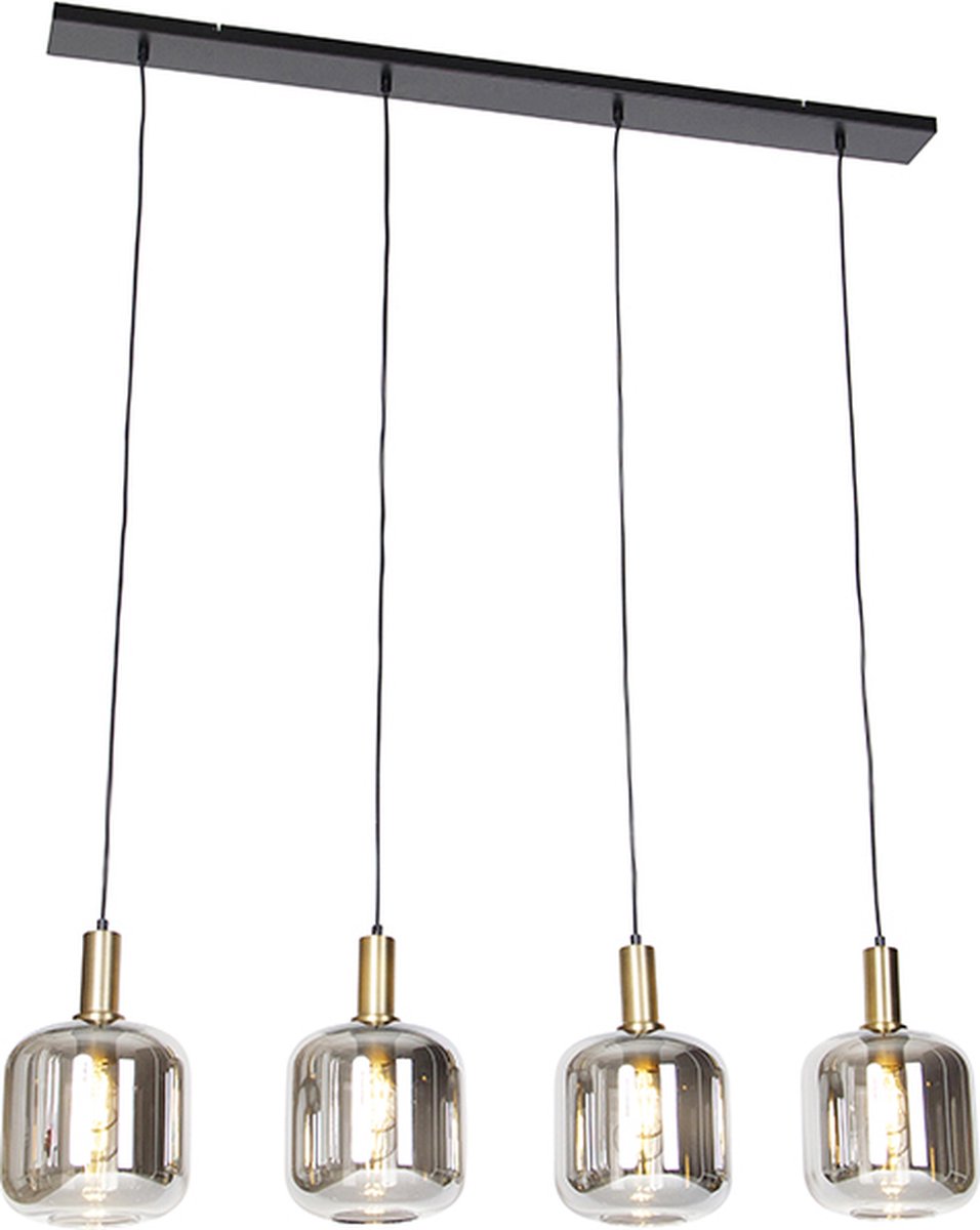 Gepland wijsheid Verplicht QAZQA zuzanna - Design Hanglamp eettafel voor boven de eettafel | in  eetkamer - 4... | bol.com