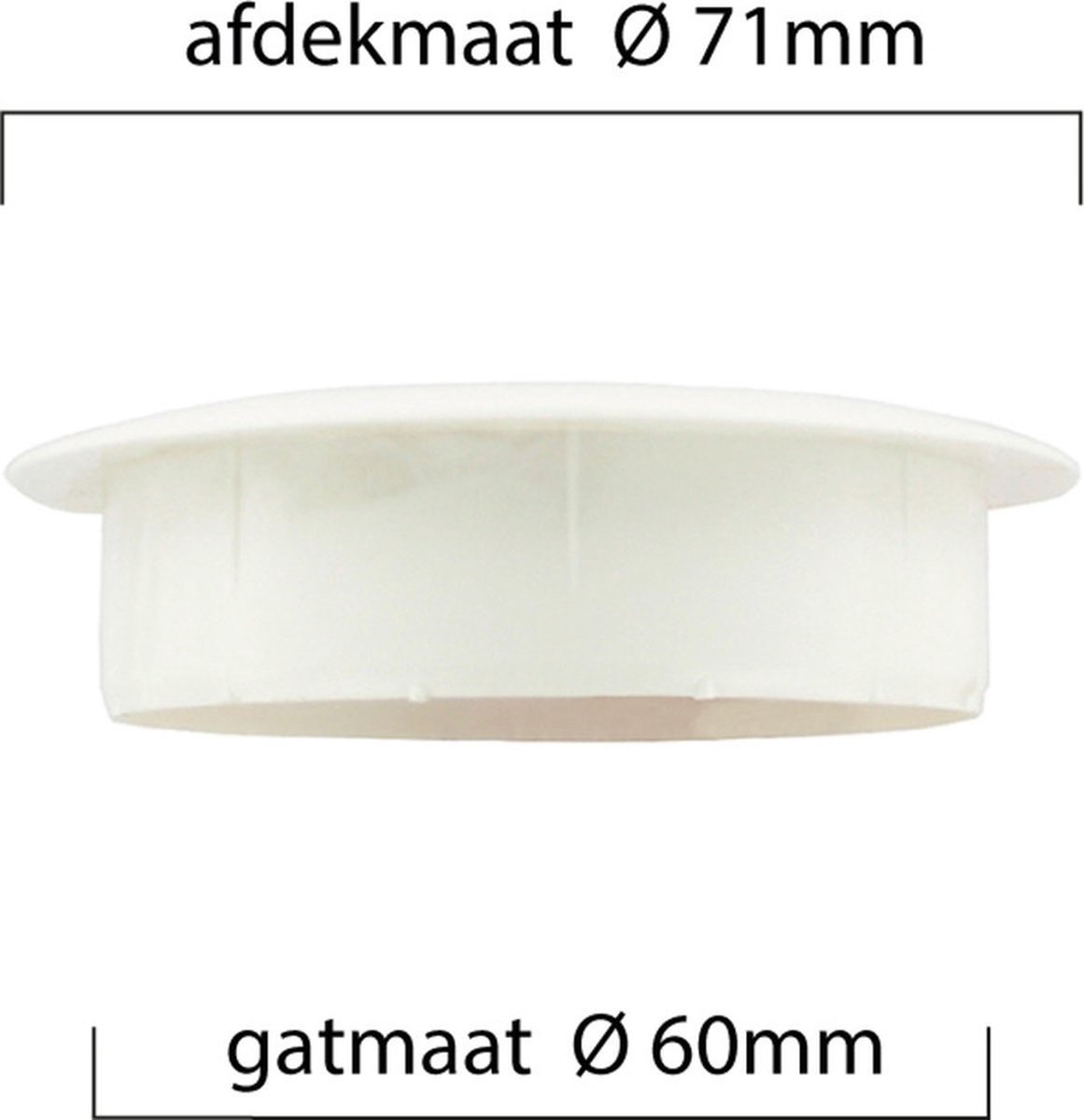 Kabeldoorvoer bureau - diameter 60 mm - CTP-003