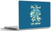 Laptop sticker - 10.1 inch - Surfboard - Surf - Vintage - 25x18cm - Laptopstickers - Laptop skin - Cover
