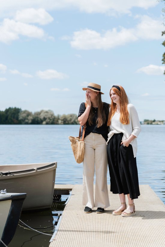 Knit Factory Nena Top - Zwart - S - 100% Coton Biologique