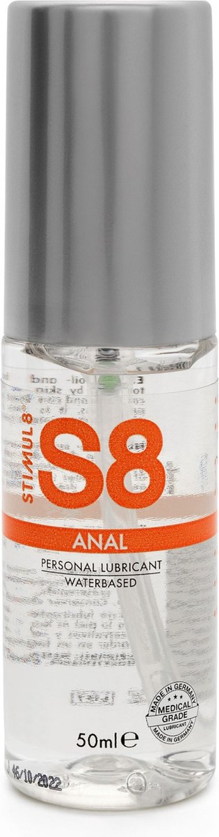 Goedkoopste STIMUL8 - S8 WATER-BASED ANAL LUBRICANT 50 ML