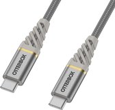 OtterBox Premium Kabel - USB C naar USB C - 1M - Zilver