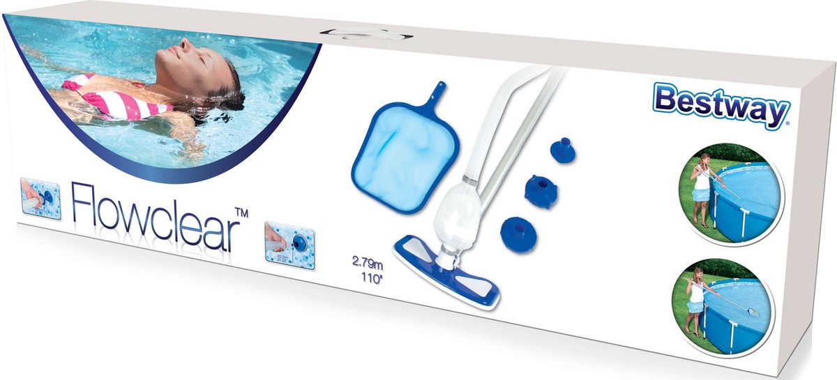 Bol.com Bestway - Flowclear - zwembadreinigingsset - AquaClean aanbieding