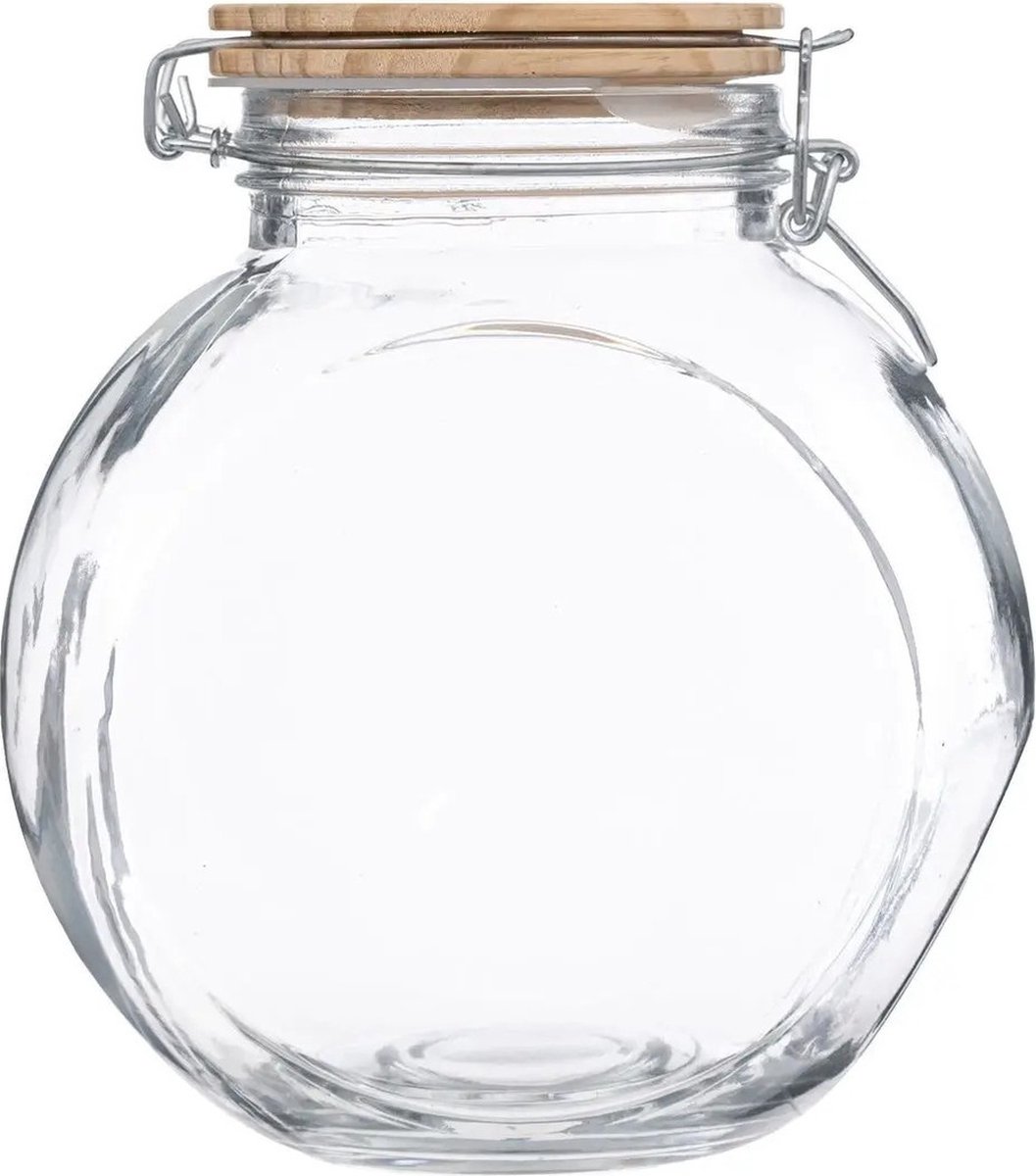 Bocal De Conservation En Verre 6L - Hermétique Avec Couvercle - Rangement Aliments Secs - Style Mason Jar