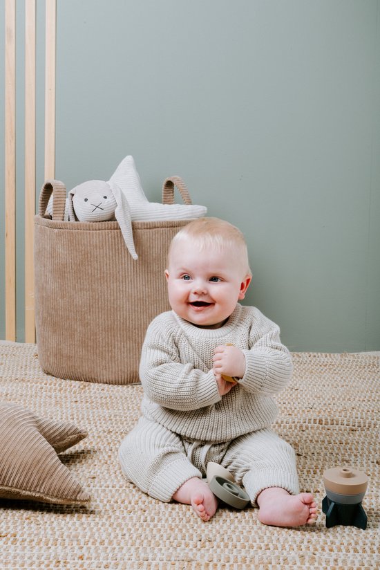 Baby's Only Siliconen stapelraket - Stapeltoren - Stapelbekers - Baby speelgoed - Earth - Baby cadeau van Baby's Only — afbeelding 3