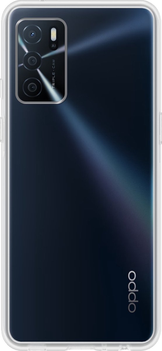Hoes - Geschikt voor OPPO A16 - Sterk & Shockproof - Hoesje Cover - Siliconen Case - Transparant