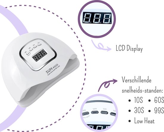 UV Lamp Gelnagels - 80 Watt - LED Nagellamp - Nageldroger - LED Lamp Nagels