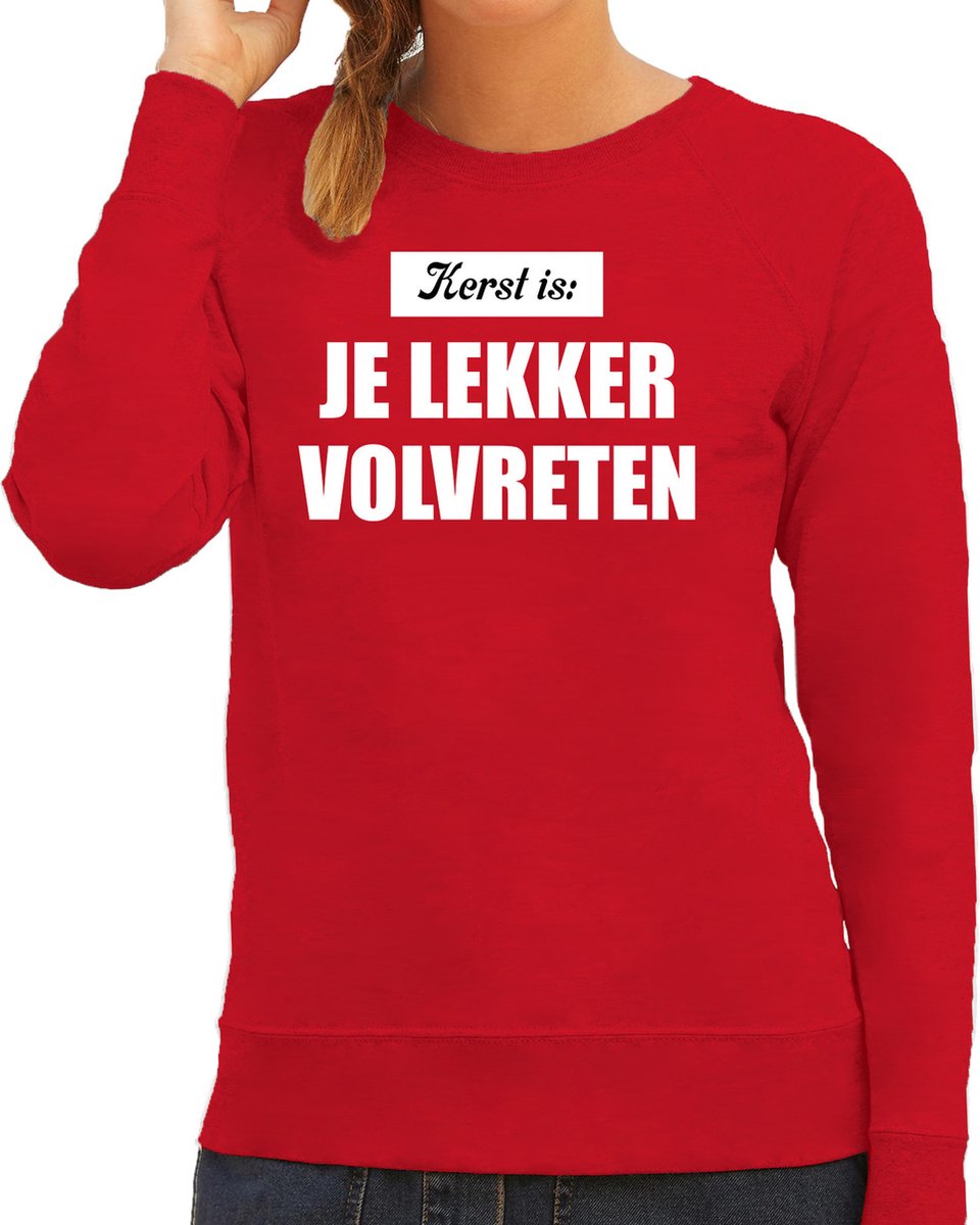 Christian Berg Woman Kersttrui met ribboorden in marineblauw online kopen | P&C