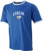 Blauw voetbalshirt Italie volwassenen M