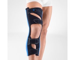 Bauerfeind GenuLoc Kniebrace - Immobilisatie na Knieoperatie - Kniespalk - Knie Support - Universeel - Zwart