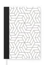 Notitieboek - Schrijfboek - Design - Geometrie - Patroon - Notitieboekje klein - A5 formaat - Schrijfblok