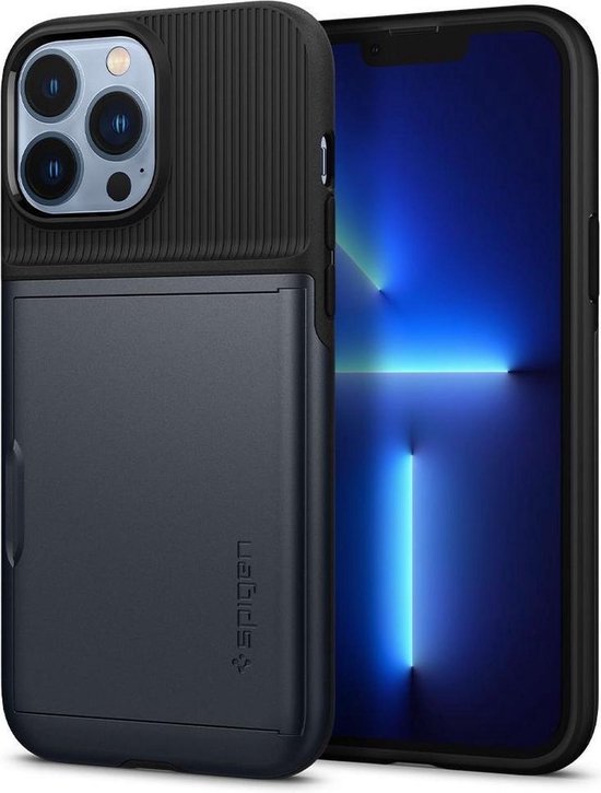 Spigen Slim Armor CS Apple iPhone 13 Pro Max Hoesje Metal Slate