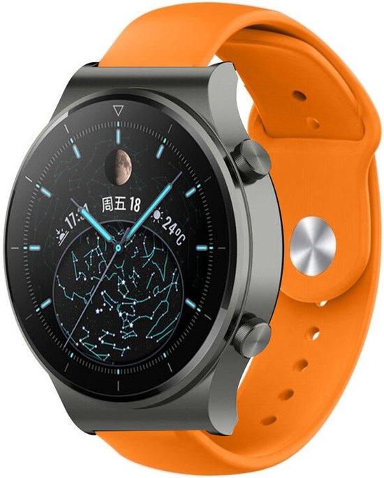Strapit Huawei Watch GT 2 Pro sport band oranje Huawei Watch GT 2 Pro 22mm Strapit Huawei Watch GT 2 Pro sport band oranje Huawei Watch GT 2 Pro 22mm