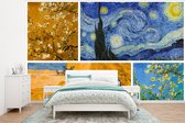 Behang - Fotobehang Van Gogh - Collage - Kunst - Breedte 375 cm x hoogte 280 cm