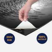 Chefcare Inductie Beschermer Zwerm Vissen in de Oceaan - Zwart Wit - 57,6x51,6 cm - Afdekplaat Inductie - Kookplaat Beschermer - Inductie Mat