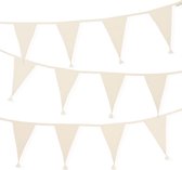 A Little Lovely Company - Vlaggenlijn slinger katoen, kinderkamer bruiloft - crème