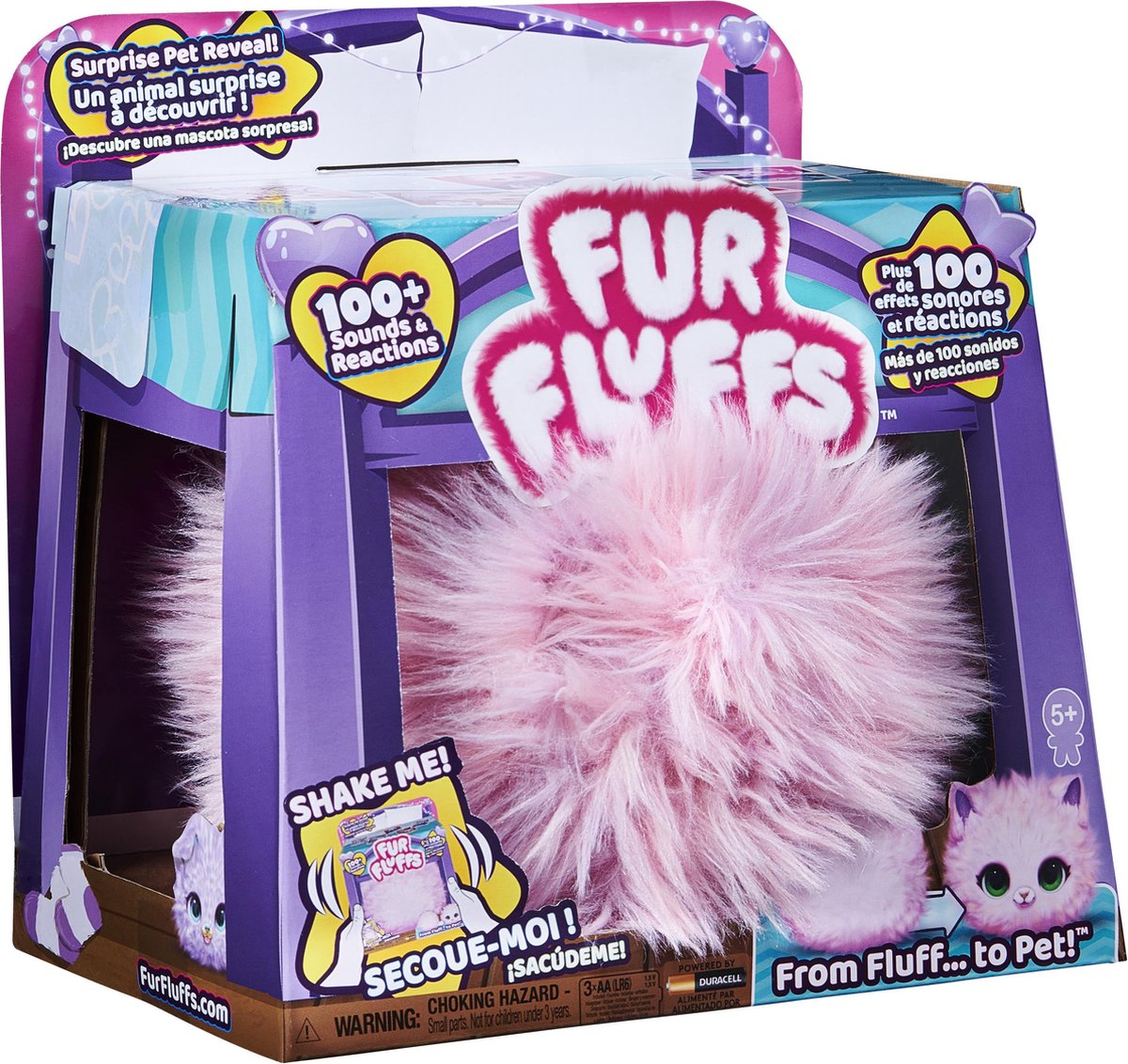 Fur Fluffs - Interactieve Fluffy Knuffel - Roze — afbeelding 11