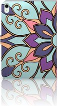 Coque iPad Air (2020/2022) 10,9 pouces Housse avec Support Bloem Violette