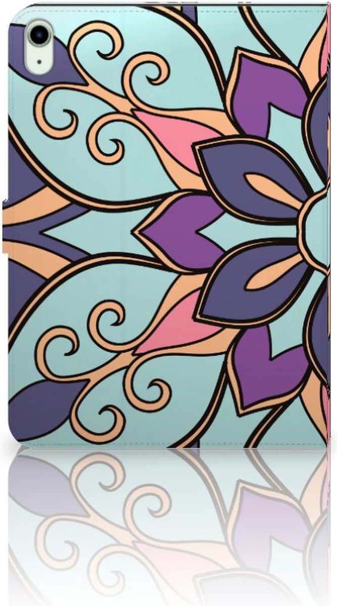 iPad Air (2020/2022) 10.9 inch Tablet Cover Purple Flower