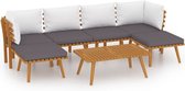 vidaXL Ensemble de salon 7 pièces avec coussins vidaXL massif