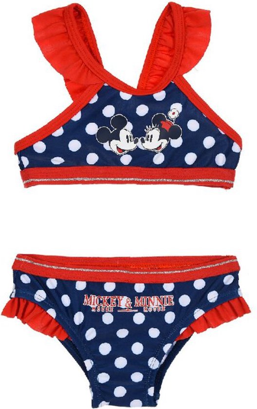 Mickey & Minnie Mouse Baby Bikini - Polkadot Blauw - 81
