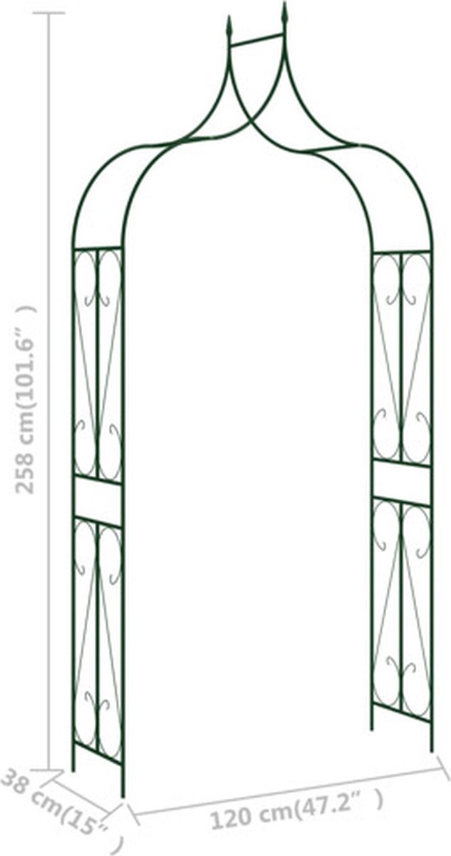 vidaXL Tuinboog Rozenboog Rozenbogen Tuinbogen klimplantenrek Pergola
