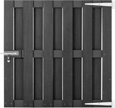 vidaXL-Poort-100x100-cm-HKC-grijs