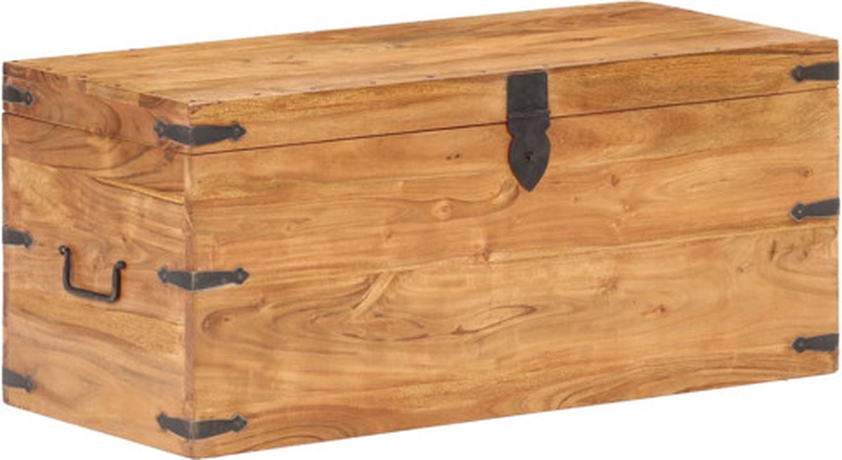 vidaXL - Kist - 90x40x40 - cm - massief - acaciahout