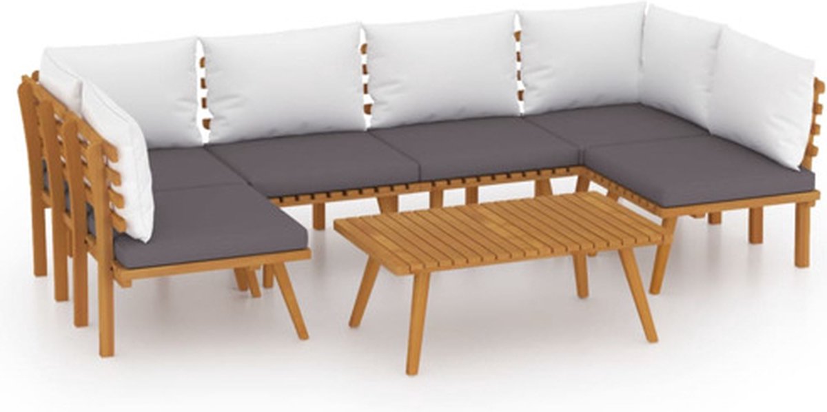 Vidaxl Loungeset Bruin Houten Tuinset