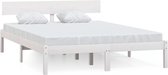 vidaXL Cadre de vidaXL massif Blanc 120x200 cm